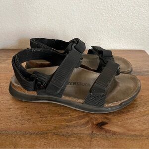 Birkenstock Women's Kalahari Birko Black Sandals Size 5-5.5 Narrow Fit